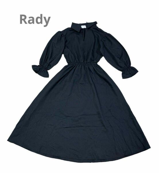 ★新品★ Rady レディー　ワンピース　革ベルト 長袖 ブラック