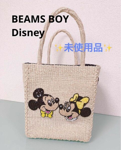 ★未使用★ BEAMS Disney 45th 別注 アバカスクエア カゴバッグ