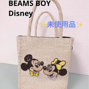 ★未使用★ BEAMS Disney 45th 別注 アバカスクエア カゴバッグ