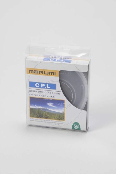 MARUMI　マルミ　CPL 58mm 反射除去　色彩コントラスト　フィルター