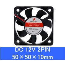 小型クーリングファン DC12V 50x50x10mm 2PIN 送料120円（V12V5010 空冷 冷却 放熱 クーラー CPUファン DCファン）_画像1