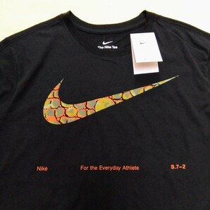 [新品未開封] NIKE ナイキ ロンT 長袖Tシャツ ドライフィットTシャツ DRI-FIT ビッグスウッシュ/Swoosh ジム/トレーニング XLサイズの画像2