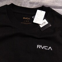 [新品] RVCA ルーカ 長袖Tシャツ ロングスリーブTシャツ ロンT バックプリント RVCAロゴ フローラル 黒 Lサイズ_画像4