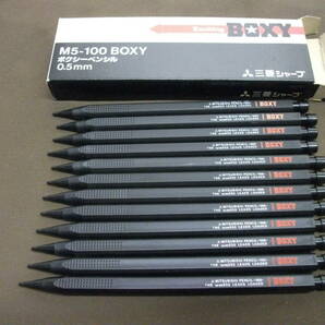 三菱鉛筆 昭和レトロ シャープ M5-100 BOXY ボクシーペンシル 12本セット タミヤ景品？の画像1