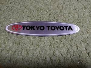  valuable! Tokyo Toyota dealer sticker unused goods that time thing TOKYO TOYOTA car dealership sticker