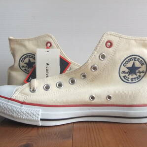 新品 デッドストック CONVERSE コンバース 限定 ALL STAR オールスター ハイ 刺繍マーク 生成り レア キャンパス ヴィンテージの画像1