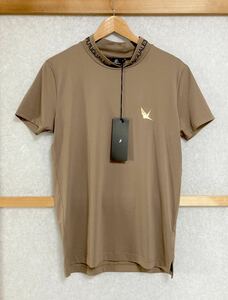  unused *[1PIU1UGUALE3 GOLF] regular price 27,500 S/S MOCK NECK Golf wear mok neck dry T-shirt III 3 beige GRT050 POE203