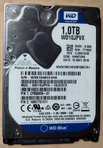 WD 2.5 HDD 1TB 初期化なし