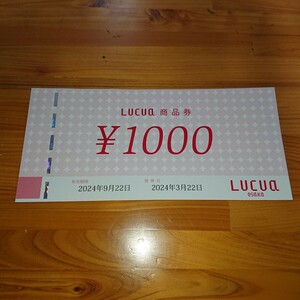 LUCUA ルクア 商品券 1,000円ぶん1枚 有効期限2024年9月22日