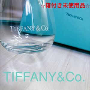 * прекрасный товар * Tiffany TIFFANY & Co. высокий стеклянный стакан пара Logo 