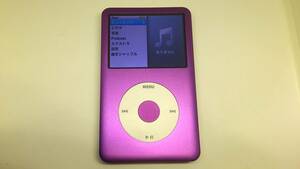 Красивые товары iPod Classic (160 ГБ → SSD 512 ГБ большой емкость) Фиолетовый белый (новая внешняя батарея и т. Д.) 7 -е поколение