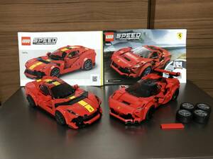  б/у Lego LEGO скорость Champion Ferrari 812 Competizione 76914 Ferrari F8 Tribute 76895 2 шт. комплект с подарком 