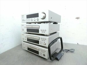 現状品☆DENON/デノン☆コンポセット☆DCD-F100/DRR-F100/DMD-F100/DRA-F100 管N23810 #