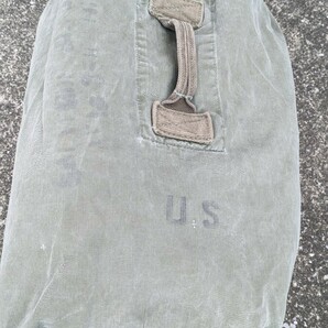 ビンテージ キャンバス ダッフルバッグ ミリタリー 米軍 バッグ ショルダーバッグ 古着 の画像3