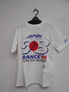 ◆FRANCE　'98　フランス　ワールドカップ　日本　半袖Tシャツ　Sサイズ　COUPE DU MONDE　サッカー　JAPON