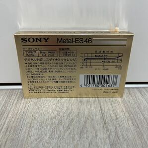 【希少・未使用品】SONY Metal-ES 46 カセットテープ メタルポジション タイプIV 日本製 メタルポジション レア 廃盤 ソニー 美品の画像2