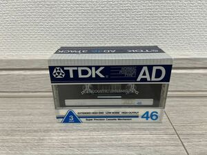 【未使用品】TDK AD 46 3本組 カセットテープ ノーマルポジション TYPE I 3PACK 音楽録音用 CD オーディオ 