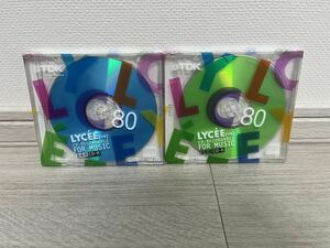 [ не использовался товар ]TDK CD-R сделано в Японии 80 минут музыка для 2 листов комплект CD-RLC80GRN CD-R80BLNime-shon солнце . электро- OEM that's LYCEE