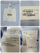 【極美品】20SS イタリア製 オーエーエムシー OAMC 長袖シャツ M オーバーサイズシャツ 水色 ドレスシャツ ルーク・メイヤー_画像9