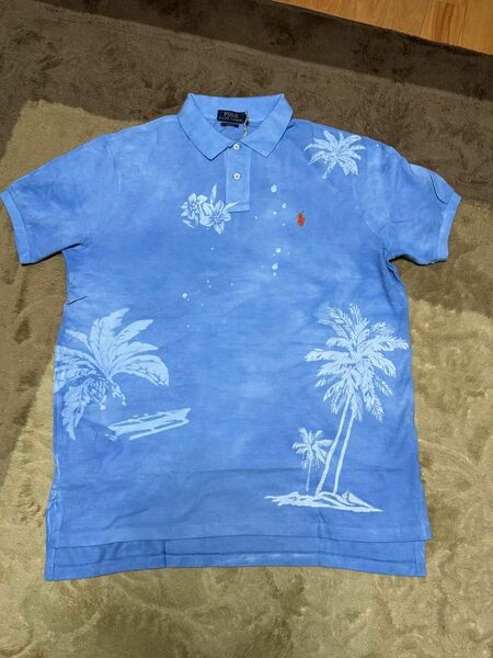 POLO RALPH LAUREN ポロシャツ ヤシ柄 ポロラルフローレン RRL ヴィンテージ カスタムフィット 新品 半袖 M