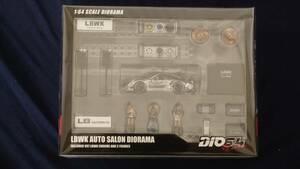 inno DIO64-001 LBWK AUTOSALON DIORAMA INCLUDED 997 LBWK CHROME AND 3 FIGURES 新品　1/64　Porsche