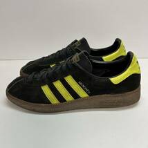 C273 adidas Originals MUNCHEN アディダス ミュンヘン 1997年製 AC3089 ローカットスニーカー US8.5 (27.0) ブラック イエロー_画像2