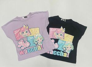 ワッチャプリマジ　Tシャツ　２枚組　古着　110cm まとめ売り　子ども　服　衣類　キャラ　プリント