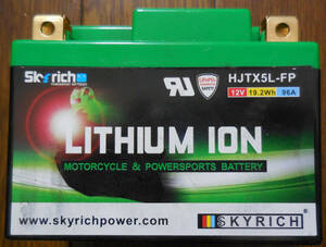 *** used beautiful goods SKYRICH HJTX5L-FP Sky Ricci company 12V lithium ion battery use possibility goods ***