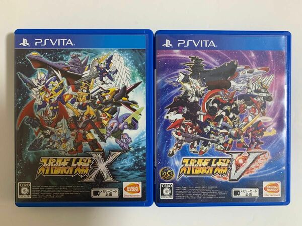 中古PSVITAソフト　スーパーロボット大戦 X / V 2本セット　コードギアス　ナデシコ　クロスアンジュ　