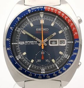 OH済　セイコー　スピードタイマー　6139-6000　自動巻　SS　ネイビー文字盤　メンズ　ビンテージ　腕時計　SEIKO　◆3111/藤枝インター店