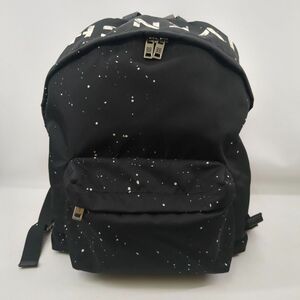 【中古】GIVENCHY ジバンシー リュックサック バッグ ブラック ステンシル ロゴ EXD0198 スレキズ有 ◆3104/磐田店