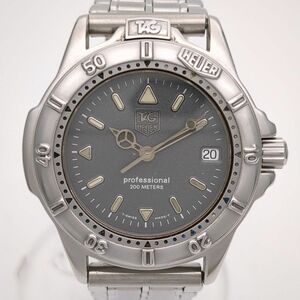 ジャンク　タグホイヤー　プロフェッショナル　WF1211-KO　クォーツ　シルバー　腕時計　TAG HEUER　X43075　中古　◆3114/高洲店