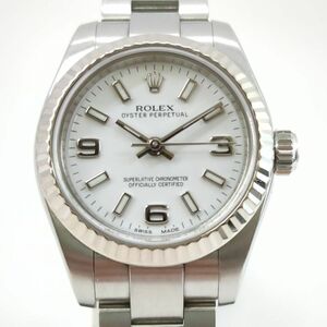 ロレックス オイスターパーペチュアル オートマチック フルーテッド 176234 SS/WG ROLEX レディース 腕時計 中古 リユース ◆3104/磐田店