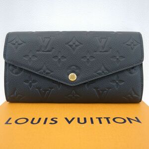 ルイヴィトン　長財布　ポルトフォイユサラ　モノグラムアンプラント　M82257　黒　ノワール　LOUIS VUITTON　中古　◆3111/藤枝インター店