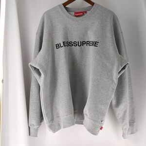 シュプリーム　スウェット　サイズ XL　グレー　メンズ　Supreme　23AW SUPREME Bless Crewneck　古着　中古　◆3114/高洲店