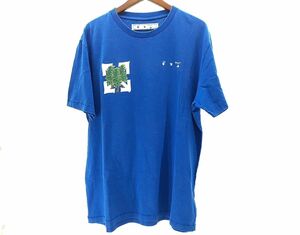 オフホワイト 半袖Ｔシャツ LANDSCAPE OMAA027G20JER036 メンズ ブルー SIZE XL OFFWHITE ◆3105/高林店 S