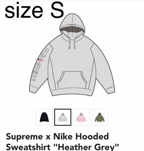 Supreme x Nike Hooded Sweatshirt Grey S