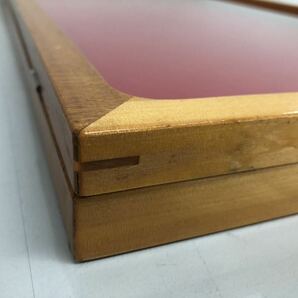 ◆① コレクションケース 木製 ガラス板 収納ケース D44×W64.5cm フック付き 小物入れ ケース 見せる収納 コレクション インテリア の画像4