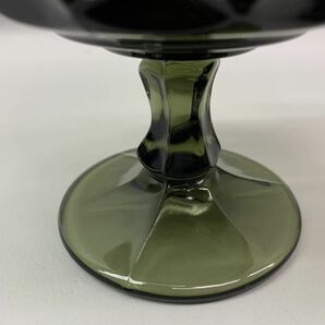 Y■美品■ Noritake ノリタケ PERSPECTIVE ビンテージ ゴブレット 2個 箱付き ガラス製 グリーン デザートグラス シャーベット レトロ の画像5