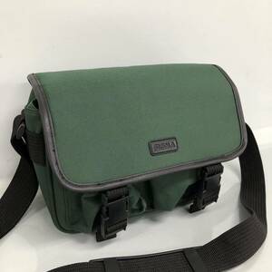H■② SIGMA シグマ カメラバッグ ショルダーバッグ グリーン 緑色 肩掛け カメラケース ソフトバッグ アクセサリー 仕切 マチ 鞄 