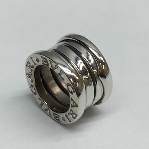 SU■ BVLGARI ブルガリ ネックレストップ B-zero1 ビーゼロワン K18WG 750刻印 重量/6.7g ホワイトゴールド ペンダントトップ 〈鑑定済〉の画像6