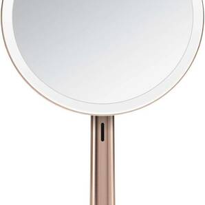 新品未使用・送料無料 HIBELLA 360°全面発光リングライト ガラミラー 化粧鏡 卓上 20cm鏡面 1倍平面鏡 女優ミラー 取り外し可 専用収納箱