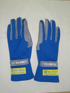 CUSCO Cusco racing glove blue color BLUE M size secondhand goods 
