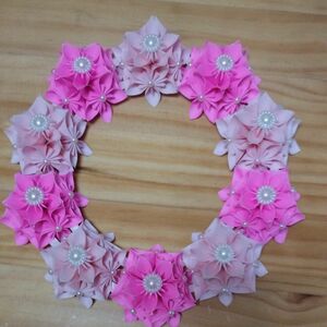 ハンドメイド お花 リース