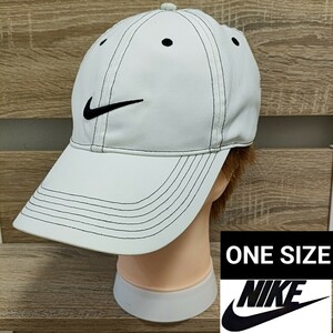 NIKE GOLF（ナイキゴルフ）ロゴ刺繍キャップ 白 ワンサイズ（Ap49） ホワイト 帽子 ■ネコポス発送！