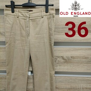 OLD ENGLAND PARIS （オールドイングランド）チノパンツ 36サイズ ベージュ（Ma17）No.21201703 ■宅急便コンパクト発送！③