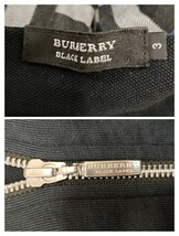 BURBERRY BLACL LABEL（バーバリーブラックレーベル）フルジップパーカー ３ 黒（Ap7）ジップアップブラックフーディ BMV72-117-09三陽商会_画像8