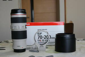 美品 キヤノン 望遠ズームレンズ　Canon EF70-200mm F4L IS USM 箱付き