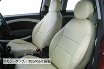 【まるで純正レザーシートのような質感！defi】◆BMW MINI ミニ クーパーワン セブン R50 スタンダードシート 本革レザー調シートカバー_画像2