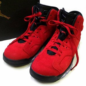  мойка завершено Nike воздушный Jordan 6 retro NIKE AIR JORDAN 6 RETRO 384665-600 24.5cm спортивные туфли обувь обувь [329582]